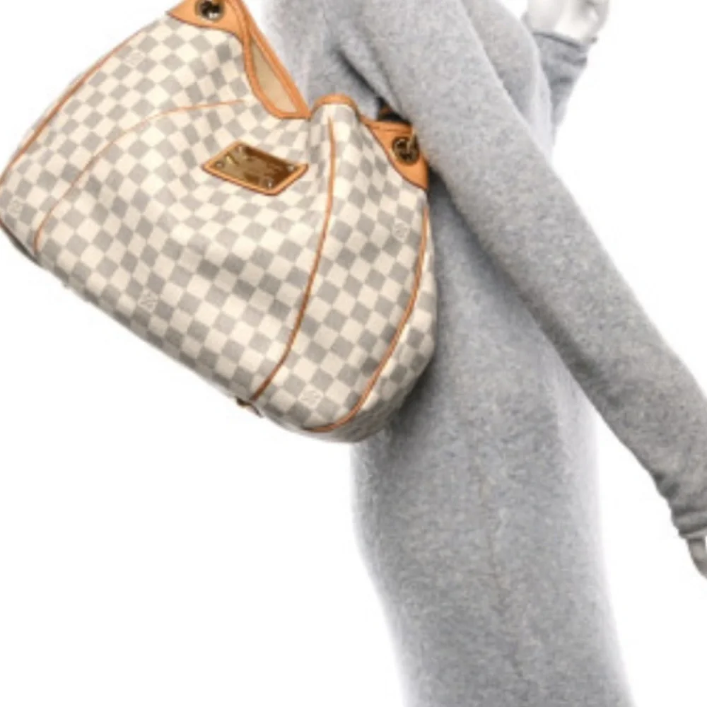 Stylish Damier Asur Checkered Shoulder Bag - Picture 12 of 16